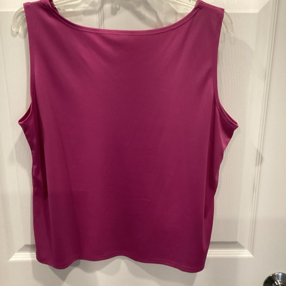 Alfred Dunner Fuchsia Textured Jacket and Top Set - Picture 8 of 8